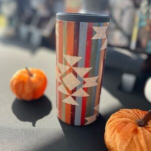 Colorful Geometric Pattern Stainless Steel Koozie